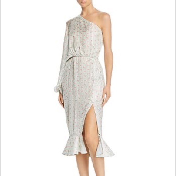 NWT HEMANT & NANDITA dress sana one shoulder NWT XL $358 - Picture 5 of 14